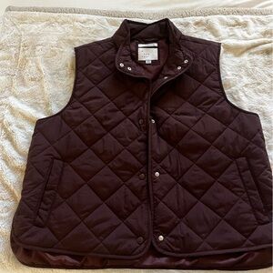 A New Day Brown Quilted Vest